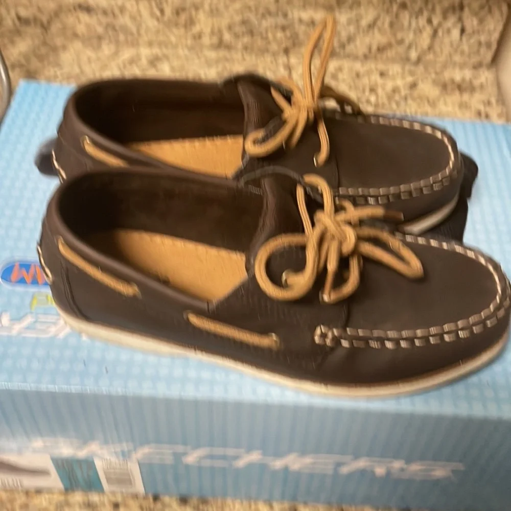 Sonoma Brown and Tan Boat Shoes